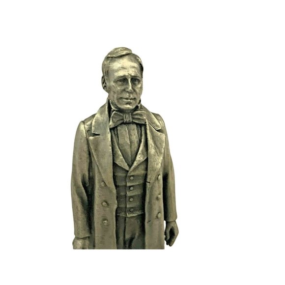 Lance Fine Pewter President Zachary Taylor 1976 Petitto w/ Book and COA  - 4.75" - Picture 3 of 9